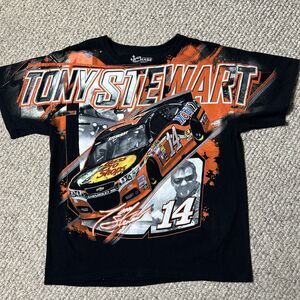 Chase Authentics Tony Stewart T Shirt AOP Men’s Large NASCAR Black Racing 2015